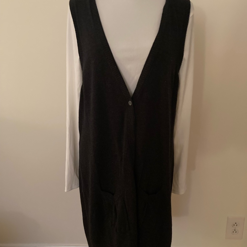 Coldwater Creek black vest (white shirt not included)